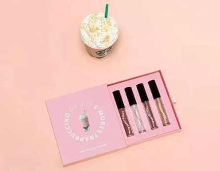 S'mores Sip Kit”星冰樂唇彩系列 星巴克品牌跨界推出的S'mores Sip Kit”星冰樂唇彩系列