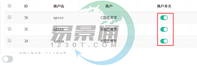 易景通景區(qū)票務(wù)系統(tǒng)：開關(guān)控件