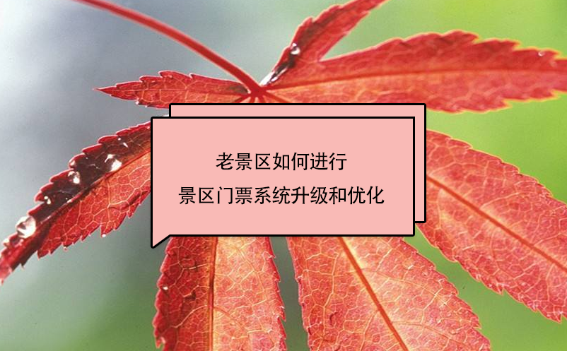 老景區(qū)如何進(jìn)行景區(qū)門(mén)票系統(tǒng)升級(jí)和優(yōu)化