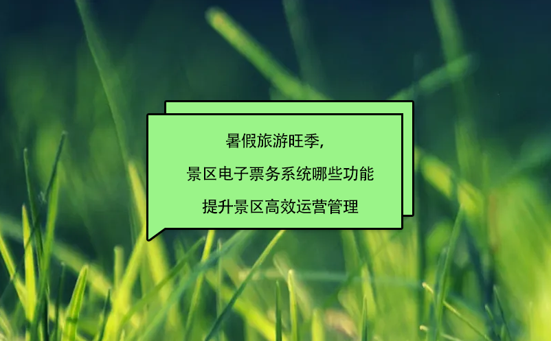 暑假旅游旺季，景區(qū)電子票務(wù)系統(tǒng)哪些功能提升景區(qū)高效運營管理