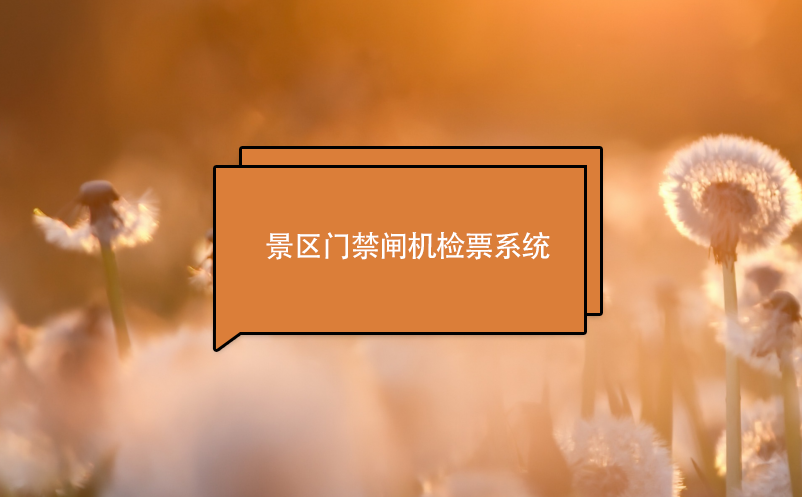 景區(qū)門禁閘機(jī)檢票系統(tǒng)