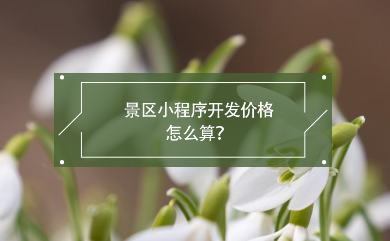 景區(qū)小程序開(kāi)發(fā)價(jià)格怎么算？
