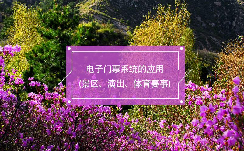 電子門票系統(tǒng)的應(yīng)用(景區(qū)、演出、體育賽事)