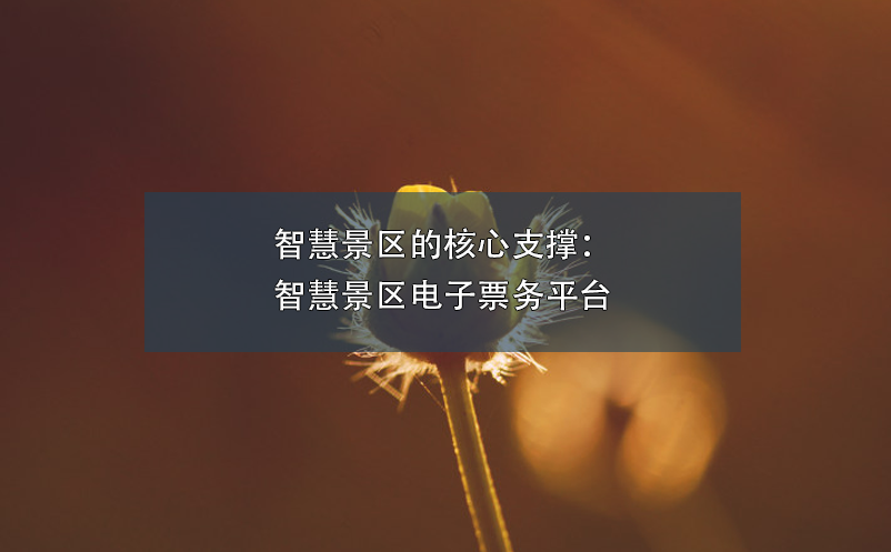 智慧景區(qū)的核心支撐：智慧景區(qū)電子票務平臺